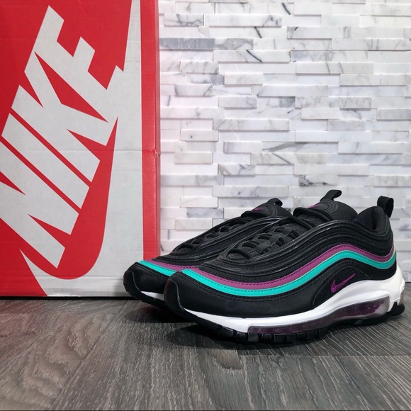 Nike Air Max 97 Black Grape & Clear Emerald WMNS - Picture 3 of 13